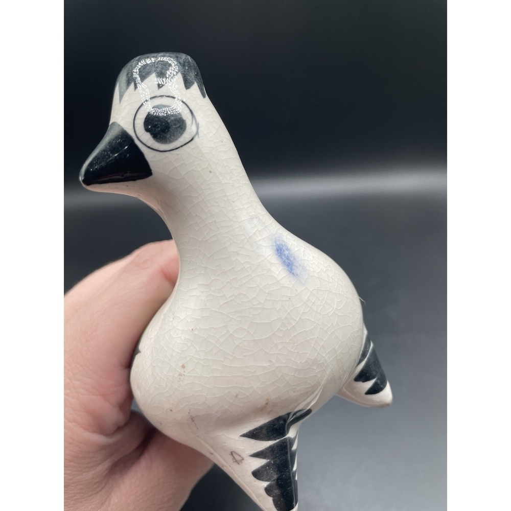 Vtg Hand painted Tonala Signed Pottery Bird folk art - Picture 9 of 10